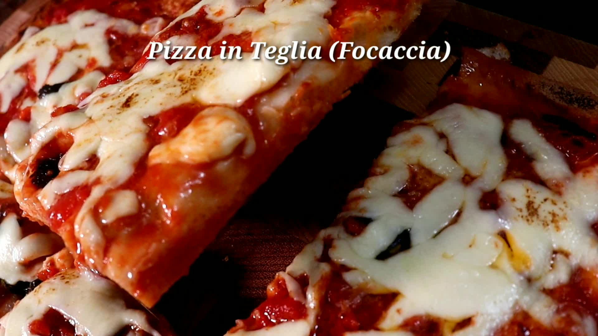 Pizza in teglia o Focaccia fatta in casa - Ricetta - Manu Food